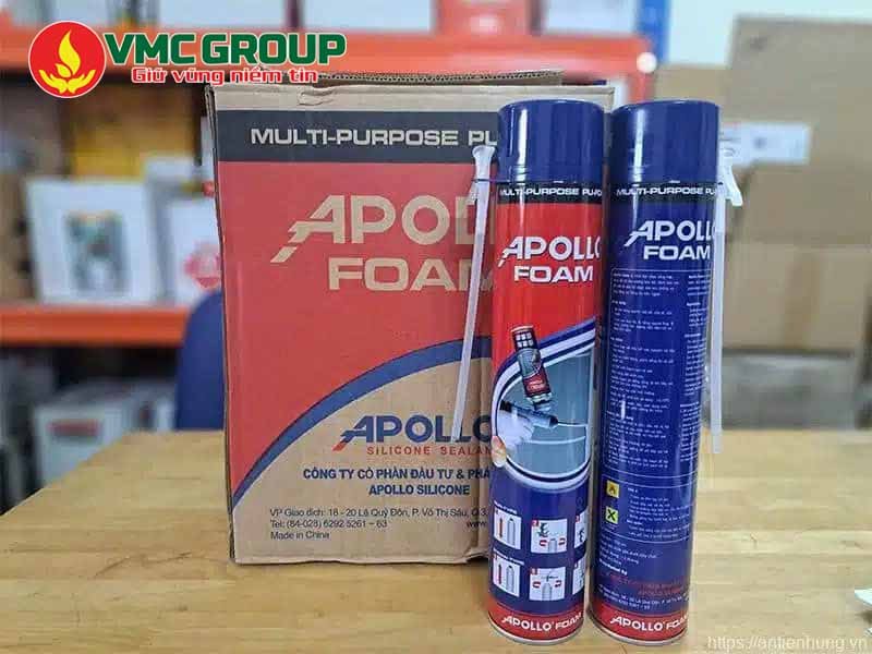 Foam đen xịt khe đá (Apolo polyurethane)