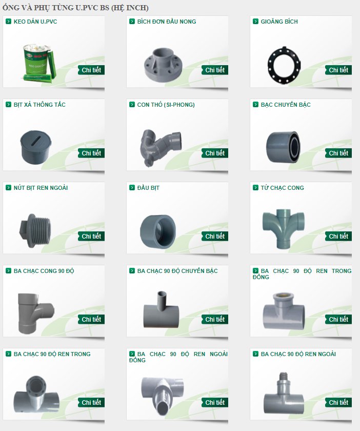 Hệ đường ống & Phụ kiện PVC